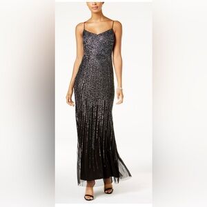 ADRIANNA PAPELL
Long All Over Beaded Dress